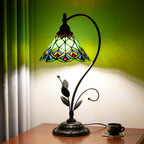 Tiffany Table Lamp Stained Glass Style S Leaves
