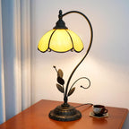 Tiffany Table Lamp Stained Glass Style S Leaves