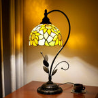 Tiffany Table Lamp Stained Glass Style S Leaves