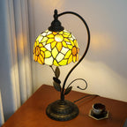 Tiffany Table Lamp Stained Glass Style S Leaves
