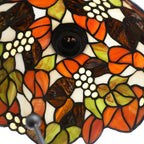 Tiffany Table Lamp Stained Glass Style S Leaves