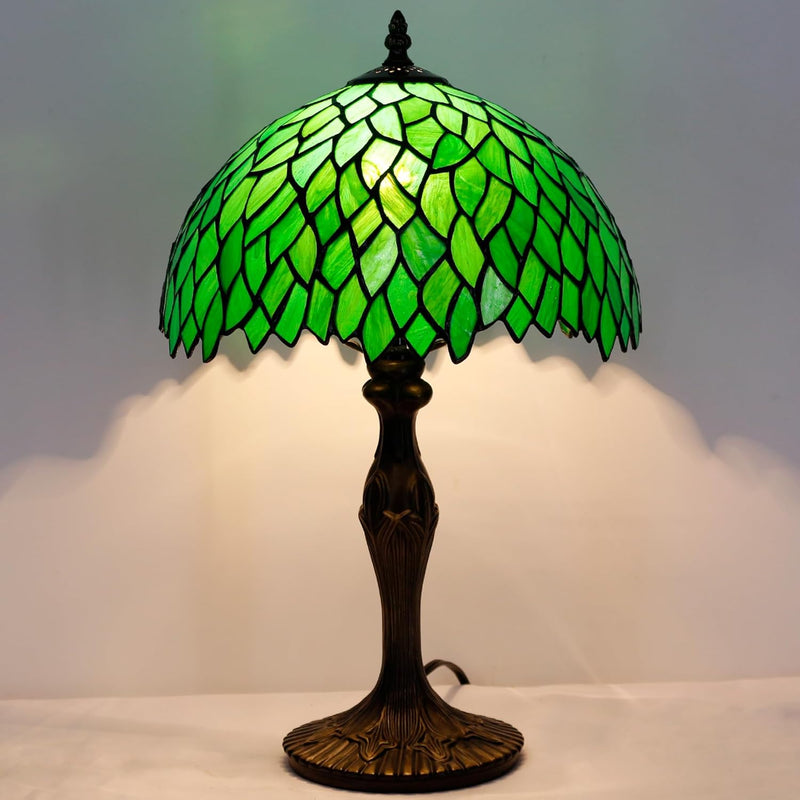 Tiffany Table Lamp Wisteria Style Stained Glass Desk