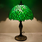 Tiffany Table Lamp Wisteria Style Stained Glass Desk