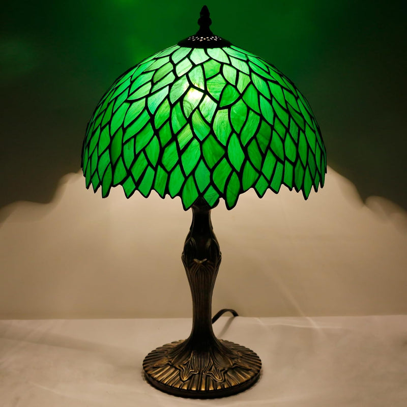 Tiffany Table Lamp Wisteria Style Stained Glass Desk