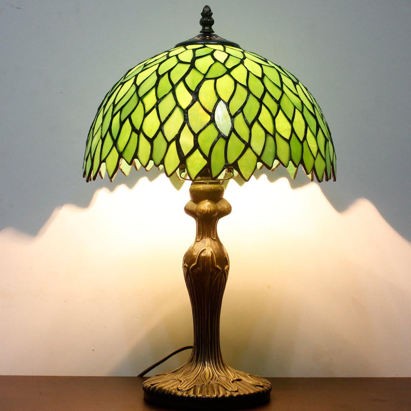 Tiffany Table Lamp Wisteria Style Stained Glass Desk