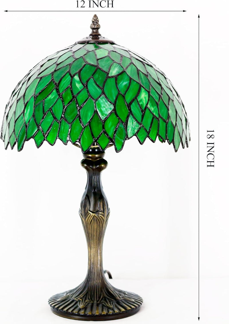 Tiffany Table Lamp Wisteria Style Stained Glass Desk