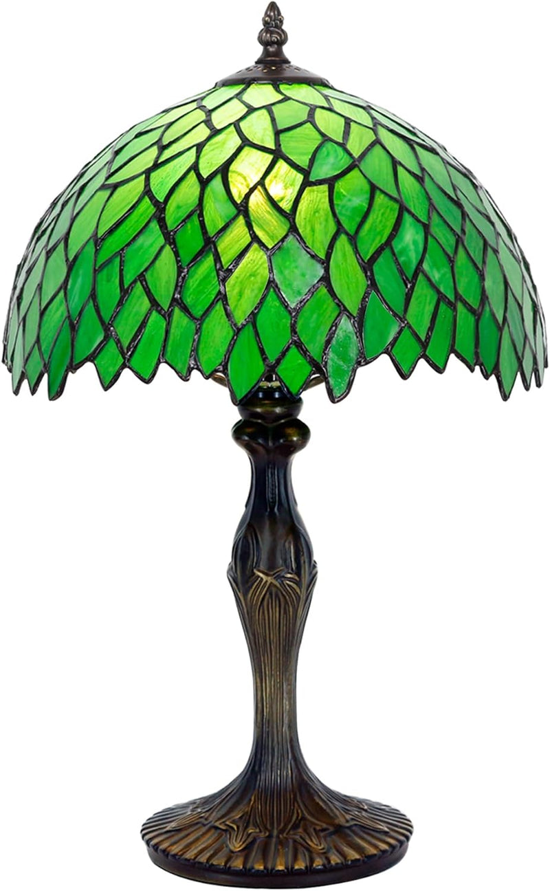 Tiffany Table Lamp Wisteria Style Stained Glass Desk