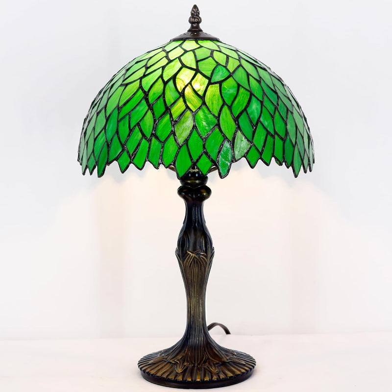 Tiffany Table Lamp Wisteria Style Stained Glass Desk