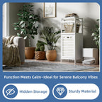 Tilt Out Laundry Hamper Bamboo Basket with Foldable