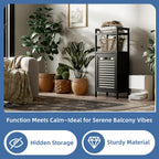 Tilt Out Laundry Hamper Bamboo Basket with Foldable