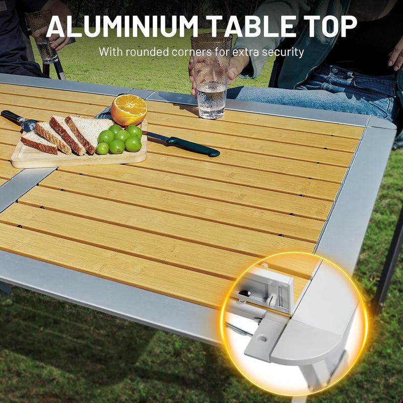 Camping Table That Fold Up Aluminium Roll 110x70CM