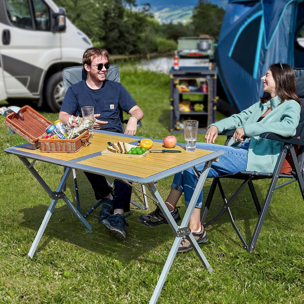 Camping Table That Fold Up Aluminium Roll 110x70CM