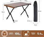 Timber Ridge Folding Camping Table Fold Up Aluminium