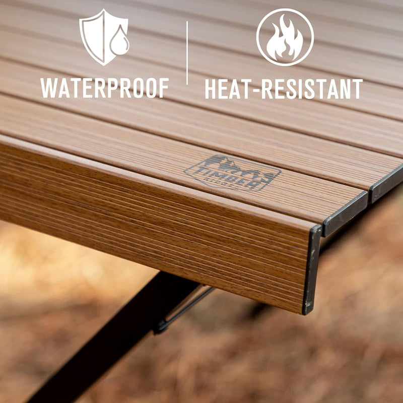 Roll Up Camping Table That Fold Height Adjustable