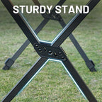 Timber Ridge Folding Camping Table Fold Up Aluminium