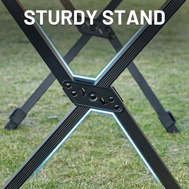 Roll Up Camping Table That Fold Height Adjustable