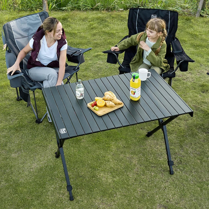 Roll Up Camping Table That Fold Height Adjustable