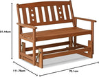 Tioman Outdoor Glider New Mexico Chair for Patio
