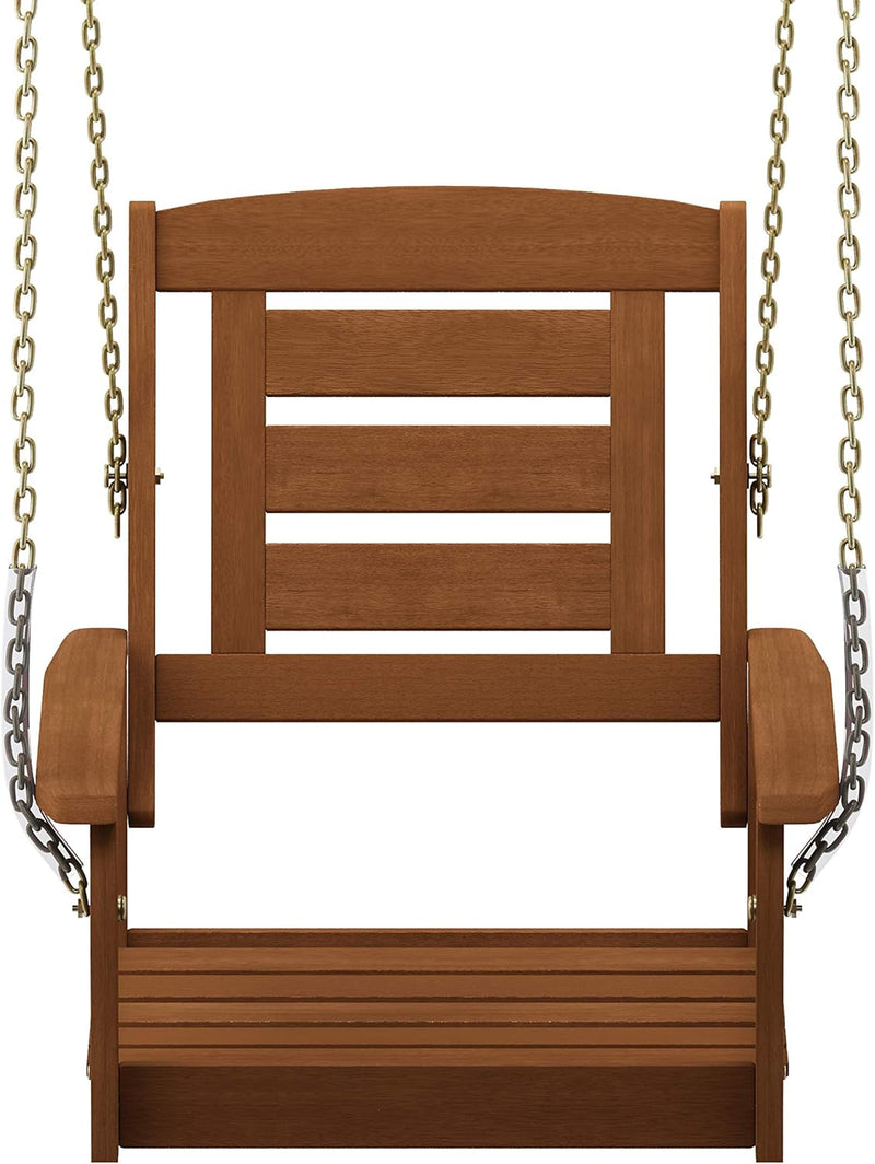 Tioman Porch Swing Outdoor Hanging Wooden with Chain