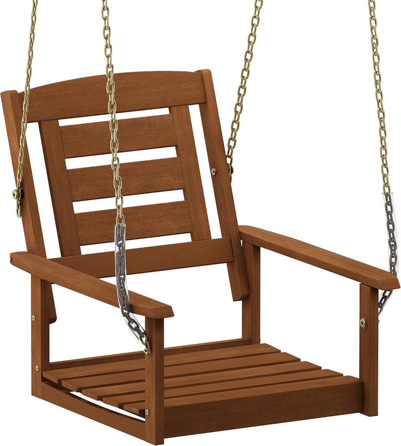 Tioman Porch Swing Outdoor Hanging Wooden with Chain