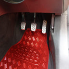 Titan Car Mat Set Metallic Design with Rubber