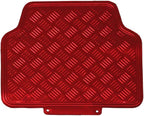 Titan Car Mat Set Metallic Design with Rubber