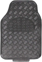 Titan Car Mat Set Metallic Design with Rubber