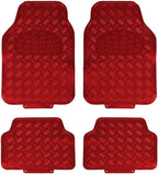Titan Car Mat Set Metallic Design with Rubber