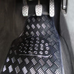 Titan Car Mat Set Metallic Design with Rubber