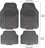 Titan Car Mat Set Metallic Design with Rubber