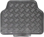Titan Car Mat Set Metallic Design with Rubber