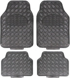 Titan Car Mat Set Metallic Design with Rubber