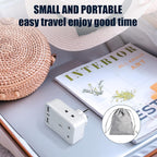 To European Plug Adaptor with 3 USB Ports
