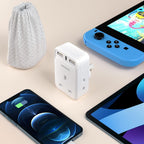 To European Plug Adaptor with 3 USB Ports