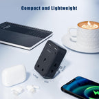 To European Plug Adaptor with 3 USB Ports