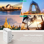 To European Plug Adaptor with 3 USB Ports