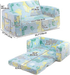 Toddler Chair Sherpa Folding Kids Sofa Bed Extra