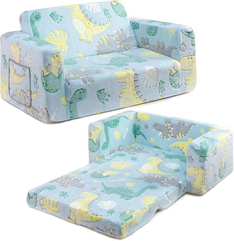Toddler Chair Sherpa Folding Kids Sofa Bed Extra