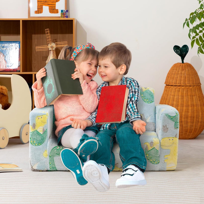 Toddler Chair Sherpa Folding Kids Sofa Bed Extra