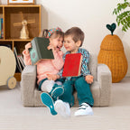 Toddler Chair Sherpa Folding Kids Sofa Bed Extra
