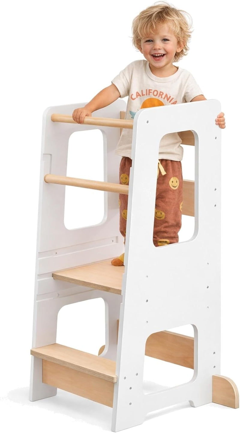 Toddler Kitchen Stool Tower Kids Step Montessori Design