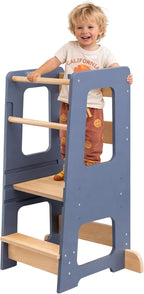 Toddler Kitchen Stool Tower Kids Step Montessori Design