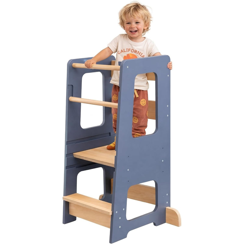 Toddler Kitchen Stool Tower Kids Step Montessori Design