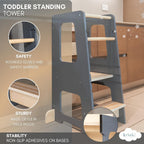 Toddler Kitchen Stool Tower Kids Step Montessori Design