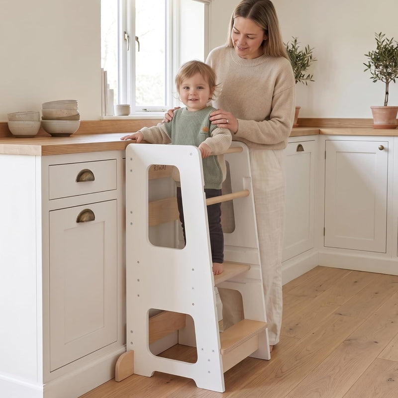 Toddler Kitchen Stool Tower Kids Step Montessori Design