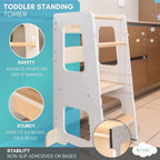 Toddler Kitchen Stool Tower Kids Step Montessori Design