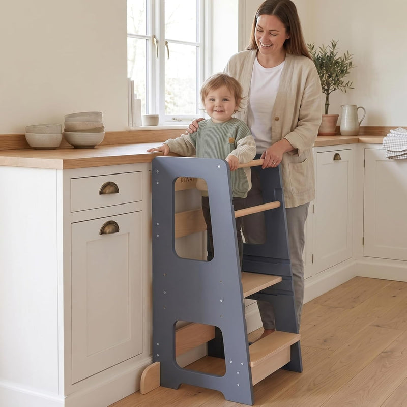 Toddler Kitchen Stool Tower Kids Step Montessori Design