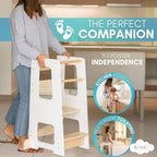 Toddler Kitchen Stool Tower Kids Step Montessori Design