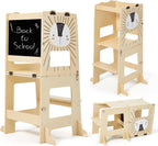 Toddler Kitchen Tower Foldable Montessori Learning Standing