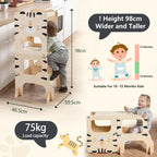 Toddler Kitchen Tower Foldable Montessori Learning Standing